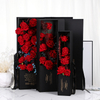 New Rectangular Paper Flip Lid Valentine's Day Rose Flower Bouquet Gift Packaging Box for Florists Wholesale