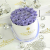Wholesale White Round Flower Gift Boxes Custom Logo And Size Rose Flower Hat Packaging Box For Valentine's Day