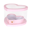 New Panoramic Transparent PVC Heart Shaped Holding Bucket Flower Gift Packaging Box Wholesale
