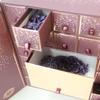 Custom Design Christmas Advent Calendar Paper Cardboard Cosmetic Candle Chocolate Gift Packaging Box with 24 Drawers