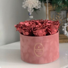 Custom Logo Flower Arrangement Gift Box Packaging Paper Tube Lid Love Flower Rose Cajas Florales Bouquets Velvet Floral Boxes