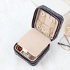 New Arrival PU Leather Portable Travel Mini Jewelry Box Leather Ring Earring Necklace Organizer Storage Gift Box Girls Women