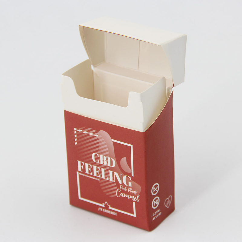 New Creative Custom Logo Portable Paper Cardboard Empty Blank Cigarette Case Packaging Box Wholesale