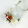 Transparent Acrylic Pearl Handle Square Wedding Festival Chocolate Candle Cosmetic Gift Packaging Box Wholesale