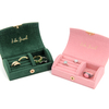 Small Portable Travel Jewelry Organizer Cases Velvet Jewelry Box For Rings Earrings Necklace Flip Lid Travel Jewelry Storage Box