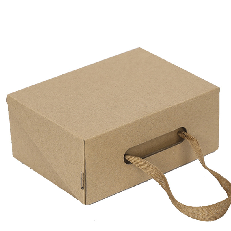 Wholesale Custom Paper Cardboard Shoe Storage Box Full Color Thickened Shoe Packaging Box with Handle