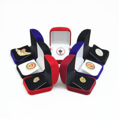 New Arrival Velvet Badge Packaging Box Brooch Gift Storage Box Commemorative Coin Collection Gift Box