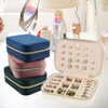 Portable Women Girls Earrings Ear Stud Box Organizer Jewelry Storage Case Display Velvet Small Travel Jewelry Boxes