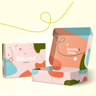 Newly Custom Logo Eco Printed Cardboard Clothing Packaging Boxes Corrugated Paper Cosmetic Mailer Shipping Boxes