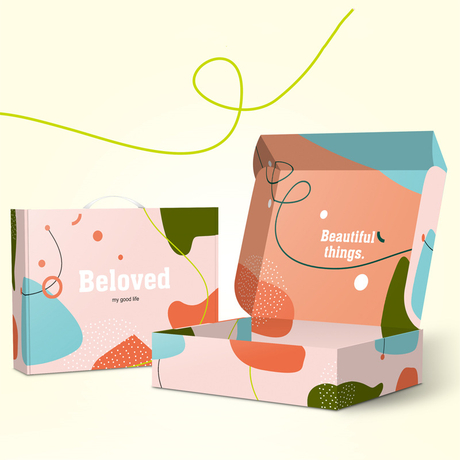 Newly Custom Logo Eco Printed Cardboard Clothing Packaging Boxes Corrugated Paper Cosmetic Mailer Shipping Boxes