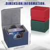 Custom LOGO Printing Waterproof Magnetic Horizontal Leather Trading Game Card Deck Cards Storage Box For Collectible Cards