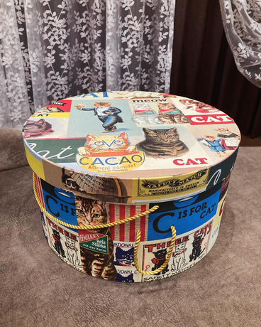 Vintage Large Hat Box for Storage Packaging Custom Portable Hat Gift Box Unique Travel Color Printing Cardboard Round Hat Box