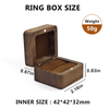 Storage Wooden Box for Engagement Rings Promise Rings & Wedding Bands Proposal Ring Box