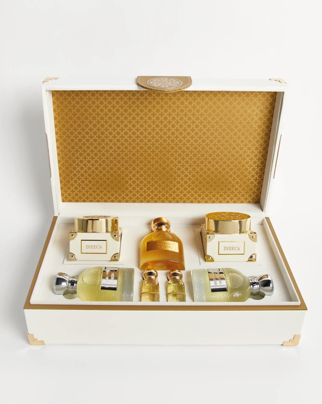 Luxury Custom Wooden Perfume Box Packaging Leather Logo Hard Box Empty Body Lotion Hair Mists Essential Oil Skincare Gift Box