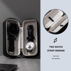 Small Single Leather Portable Watch Travel Case Watch Band Accessories Display Storage Holder Box for Wrist Watch