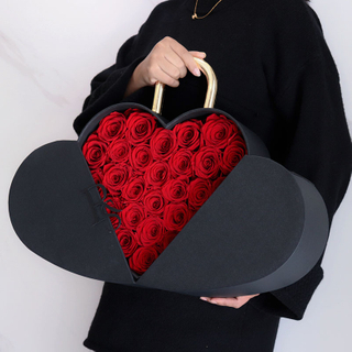 Hot Selling Wholesale Real Touch Forever Roses Box Long-Lasting Fresh Mothers Day Valentine Thanksgiving Wedding Gifts