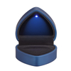 High Quality Heart Shape Red Led Light Ring Pendant Necklace Box Jewelry Storage Packaging Box