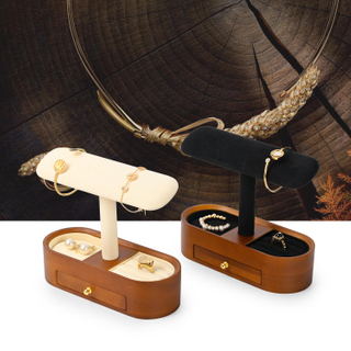 Luxury Watch Jewelry Display Rack Jewellery Bracelet Holders Jewelry Holder Stand with Drawer