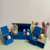 Custom Velvet Clamshell Magnet Flap Cardboard Watch Bracelet Jewelry Gift Set Packaging Box with Pillow Insert