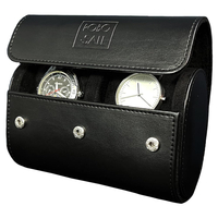 1 2 3 Slot Watch Roll Travel Case Portable Leather Watch Display Storage Box Watch Organizers of Men And Women Gift