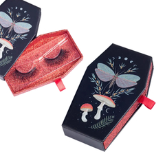 Halloween Luxury Eyelashes Box Packaging Coffin Eyelash Boxes Custom Logo Halloween Lash Packaging Box