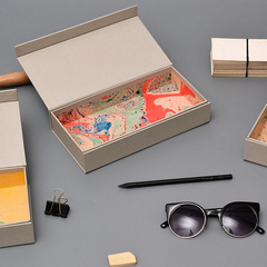 Gold Hot Stamping Sunglasses Packaging Boxes Magnetic Custom Paper Pencil Scissors Case Erasers Gift Storage Packaging