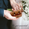 Engagement Proposal Wedding Ceremony Wood Double Ring Holder Bearer Box Wooden Wedding Ring Gift Box