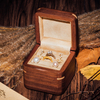 Wholesale Black Walnut Solid Wood Proposal Music Rings Box Packaging Display for Birthday Gift Girl Wooden Music Box