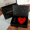 Custom Logo Paper Foldable Flower Gift Box Cardboard Magnetic Closure Folding Rose Flower Perfume Cosmetic Packaging Gift Box