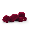 High Quality Custom Made Color Velvet Jewellery Ring Earring Bracelet Necklace Box Ring Gift Boxes Packaging Velvet Storage Box