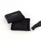 Costom Logo Small Portable Travel Jewelry Packaging Velvet Pouch Bag Gift Box Set Velvet Tassel Ring Bracelet Jewelry Box