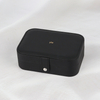Customized Pu Leather Rectangle Travel Necklace Packaging Boxes Display Ring Pendant Earring Jewelry Organizers Storage Case Box