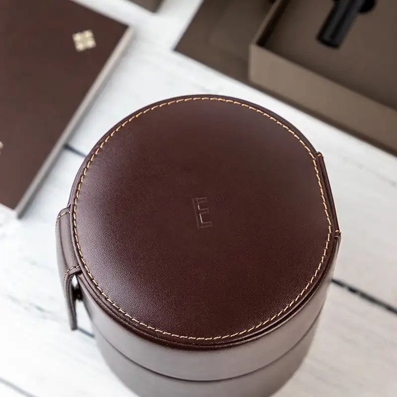 Luxury Double Layer Travel Watch Organizer Box Square Leather Packaging Watch Box with Drawer Storage Flip Watch Boxes Cases