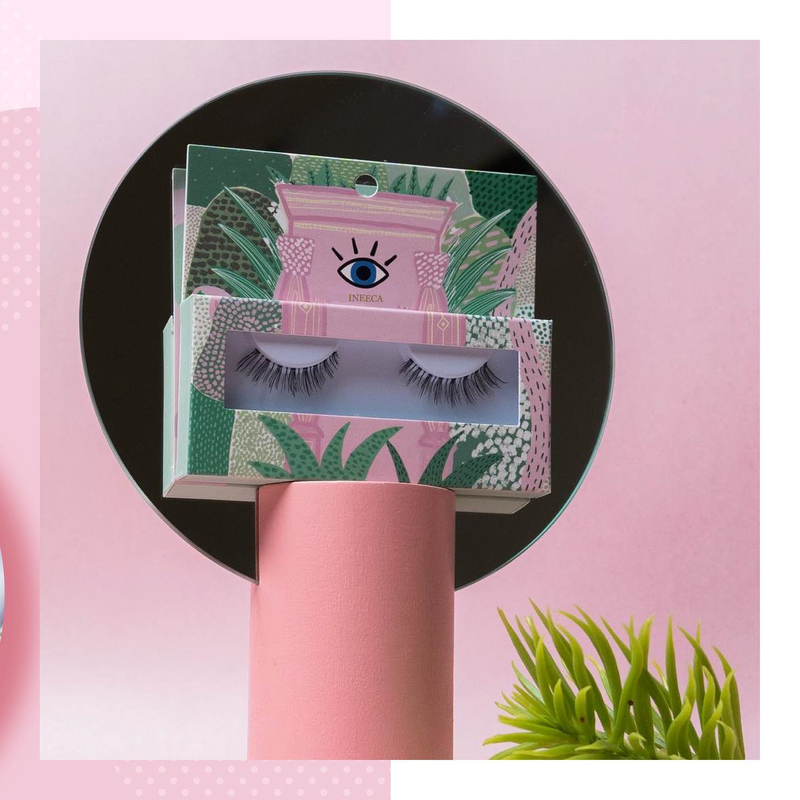 Green Eyelashes Box Packaging Custom Logo Paper Cardboard Lash Kit Tweezer Box with Tray Diy Color Print Personalized Lash Box