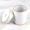 Custom Gold Logo Small Round Paper Single Rose Flower Packaging Box