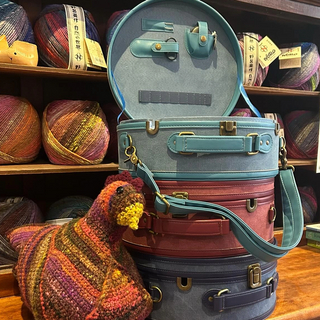 Knitter’s Round Travel Case Hat Boxes Customization