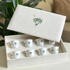 Embroidered Coffee Mug Set Gift Box