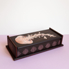 hand painted ring wooden jewelry box halloween antique necklace storage box