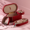 Double Layer Leather Jewelry Organizer Box