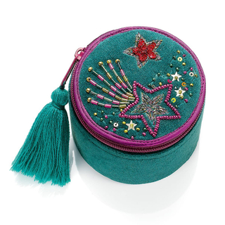 Velvet Sequin Embroidery Jewellery Box