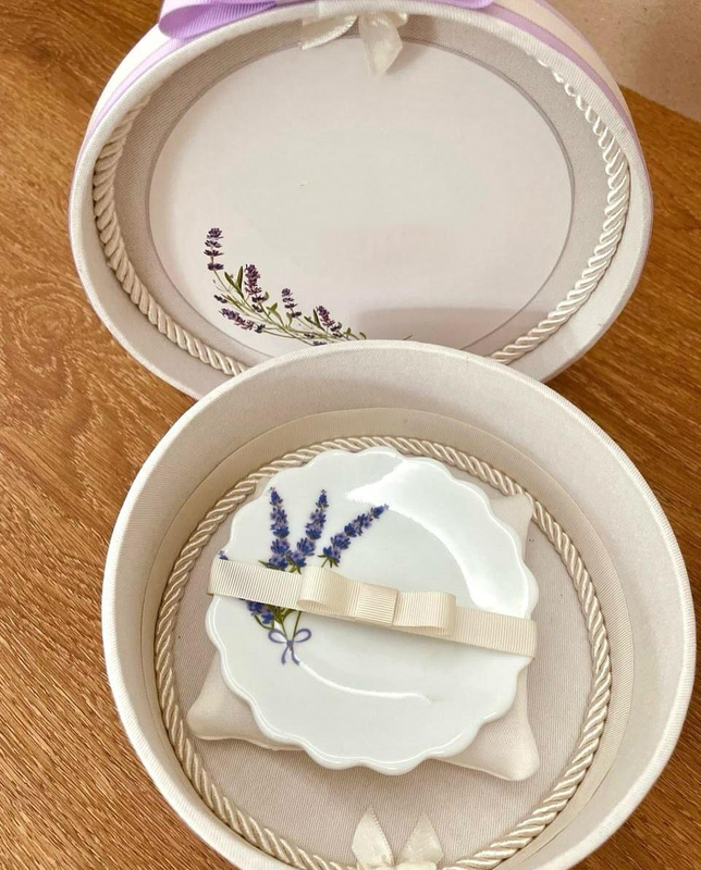 Round Embroidery Child Jewelry Boxes Memory Box Photos Perfume Box