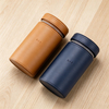 Cylinder Leather Perfume Box
