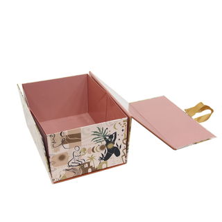 Custom Paper Folding Apparel Gift Boxes for Packaging Clothes with Ribbon Luxury Clothing Packaging Box for Overcoat