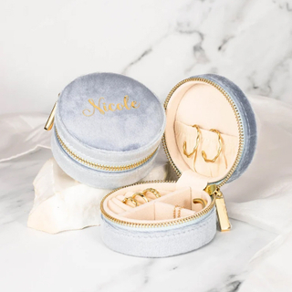 Custom Unique Designer Round Cardboard Paper Bracelet Necklace Ring Earrings Small Velvet Jewelry Box Packaging