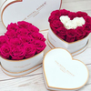 Factory Luxury Custom Logo Printing Design Heart Rose Flower Bouquet Packaging Box for Wedding Flower Arrangement