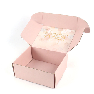 Custom Design Mailer Postal Corrugated Cardboard Mailer Packaging Boxes Folding Corrugated Paper Clothing Delivery Gift Box