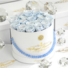 Wholesale Unique Design Large Clear Heart Shape Jewelry Rose Bouquet Packing Box For Flowers With Pearl Handle