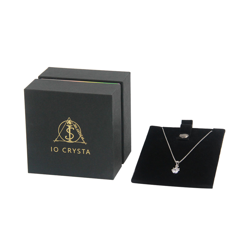Custom Logo Square Paper Cardboard Necklace Bracelet Jewelry Gift Packaging Box for Valentine‘s Day