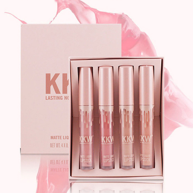Luxury Holographic Paper Cosmetics Lip Gloss Lipgloss Tube Set And Pink Paper Gift Packaging Boxes with Foam Insert Custom Logo
