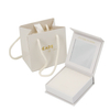 Wholesale Eco Friendly Recycled Paper Magnetic Jewelry White Cardboard Packaging Boxes Rigid Paper Box for Necklace Bracelet